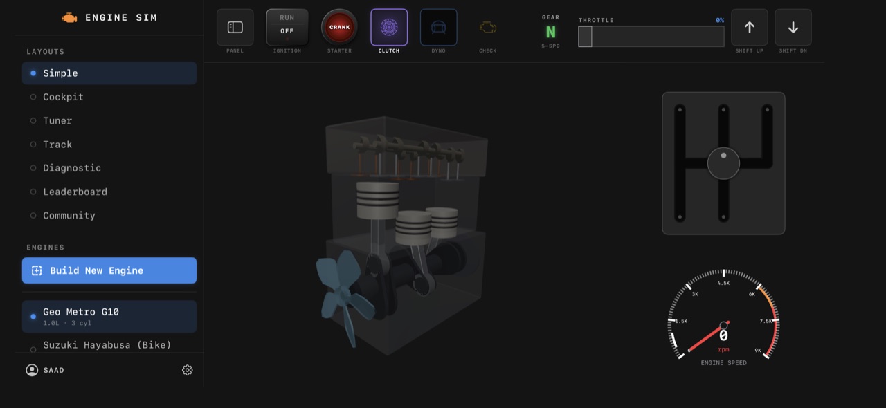 Engine geometry on iPhone